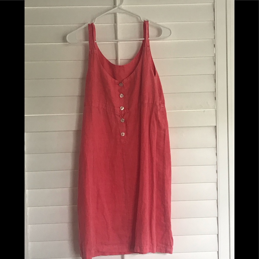 Pink Linen Sundress